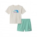 SET TNF KID COTTON SUMMER WHITE DUNE BRIG