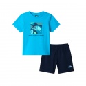 SET TNF KIDS BOX NSE PLAY REG SHORT MERIDIAN BLUE SUMMIT NAV