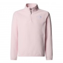 PULLOVER TNF TEEN GLACIER 1/4 ZIP PALE BLOSSOM