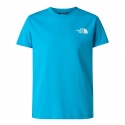 T-SHIRT TNF TEEN BOX NSE REGULAR SS MERIDIAN BLUE